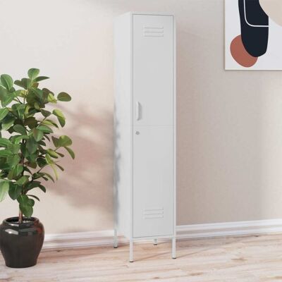 vidaXL Spindelschrank Weiß Stahl Büromöbel Organizer - Spindelschrank vidaXL Spindelschrank Weiß Stahl Büromöbel Organizer - Spindelschrank