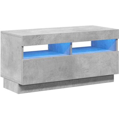 vidaXL TV-Schrank mit LED-Lichtern Beton Grau - TV Typ vidaXL TV-Schrank mit LED-Lichtern Beton Grau - TV Typ