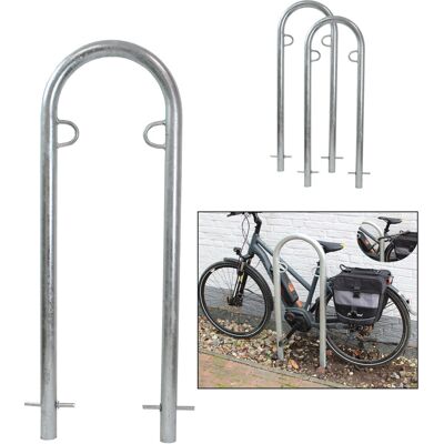 Baumarktplus - 2 X Fahrradanlehnbügel 111,5 X 40 Cm Stahl Feuerverzinkt Ø 49 Mm Grau Einbetonieren Fahrradständer Parker Typ U Baumarktplus - 2 X Fahrradanlehnbügel 111,5 X 40 Cm Stahl Feuerverzinkt Ø 49 Mm Grau Einbetonieren Fahrradständer Parker Typ U