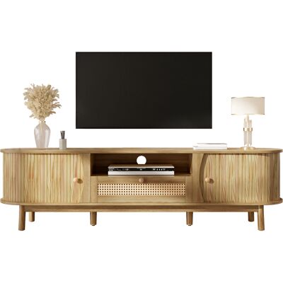 SANS MARQUE Tv-schrank Mit Türen Und Schubladen. Tv-schrank Aus Rattan, Massivholztüren, Aufbewahrungslösung Im Landhausstil – Niedrige Frontblende. – Aufbewahrung – Unser Tv-schrank Aus Rattan Mit Türen Un, Währ SANS MARQUE Tv-schrank Mit Türen Und Schubladen. Tv-schrank Aus Rattan, Massivholztüren, Aufbewahrungslösung Im Landhausstil – Niedrige Frontblende. – Aufbewahrung – Unser Tv-schrank Aus Rattan Mit Türen Un, Währ