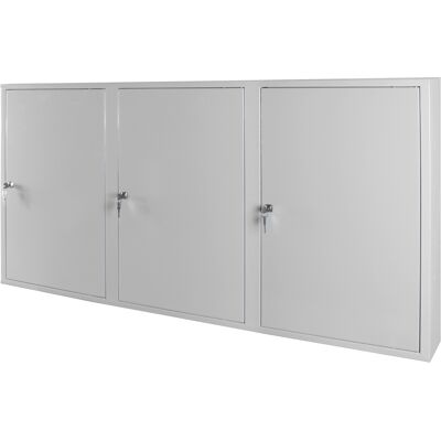 Adb - Werkzeugwandschrank Grau Mit 3 Türen 4 Fachböden Hängeschrank Ral7035 Adb - Werkzeugwandschrank Grau Mit 3 Türen 4 Fachböden Hängeschrank Ral7035