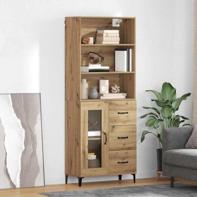 SORRUDER Vidaxl Highboard Artisan-eiche 69,5 X 34 X 180 Cm Holzwerkstoff SORRUDER Vidaxl Highboard Artisan-eiche 69,5 X 34 X 180 Cm Holzwerkstoff