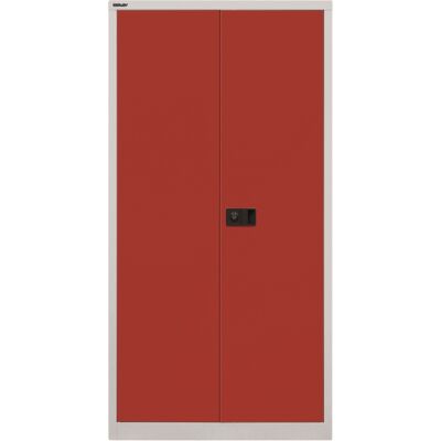 Bisley Universal Flügeltürenschrank Lichtgrau/kardinalrot Bisley Universal Flügeltürenschrank Lichtgrau/kardinalrot