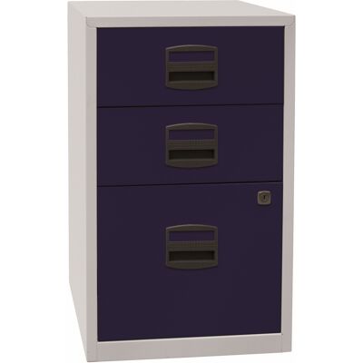 Bisley Beistellschrank Home Office Lichtgrau/oxfordblau Bisley Beistellschrank Home Office Lichtgrau/oxfordblau