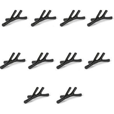 OEM Set Mit 10 Vintage-türknöpfen Aus Zinklegierung In Astform Für Schränke, Schubladen, Kleiderschränke, Küchenschränke, Schlafzimmer (schwarz) OEM Set Mit 10 Vintage-türknöpfen Aus Zinklegierung In Astform Für Schränke, Schubladen, Kleiderschränke, Küchenschränke, Schlafzimmer (schwarz)