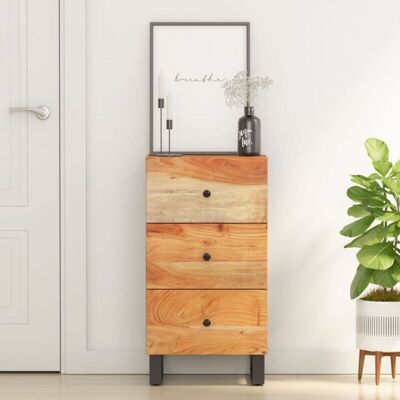 Sideboard Mit 3 Schubladen 40x33,5x75 Cm Massivholz Akazie Vidaxl Sideboard Mit 3 Schubladen 40x33,5x75 Cm Massivholz Akazie Vidaxl