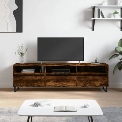 Vidaxl - Tv-schrank Räuchereiche 150x30x44,5 Cm Holzwerkstoff Vidaxl - Tv-schrank Räuchereiche 150x30x44,5 Cm Holzwerkstoff