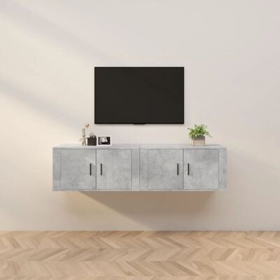 vidaXL Wandmontierte TV-Schränke - Beton Grau 80x34,5x40 cm vidaXL Wandmontierte TV-Schränke - Beton Grau 80x34,5x40 cm