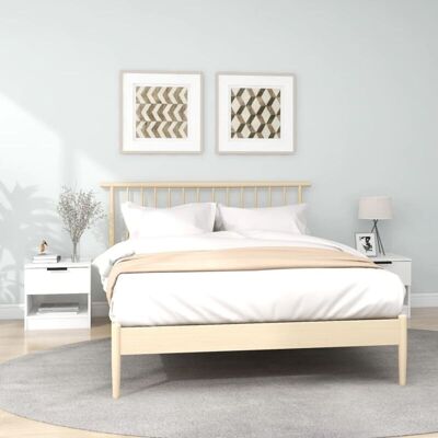 Nachttische 2 Stk. Weiß Holzwerkstoff - Vidaxl Nachttische 2 Stk. Weiß Holzwerkstoff - Vidaxl
