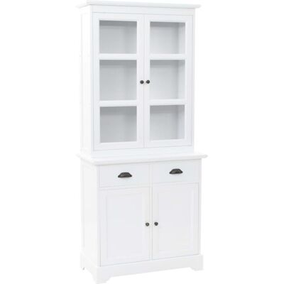 vidaXL Welsh Kommode mit 4 Türen MDF Kiefer 80x40x180cm Stauraum vidaXL Welsh Kommode mit 4 Türen MDF Kiefer 80x40x180cm Stauraum