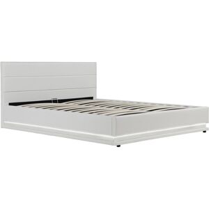 Habitat Et Jardin - Bett Mit Led Und Bettkasten 'anastasia' - 160 X 200 Cm - Weiß Habitat Et Jardin - Bett Mit Led Und Bettkasten 'anastasia' - 160 X 200 Cm - Weiß