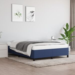 Bettgestell Ohne Matratze Blau 140x190 Cm Stoff Vidaxl Bettgestell Ohne Matratze Blau 140x190 Cm Stoff Vidaxl