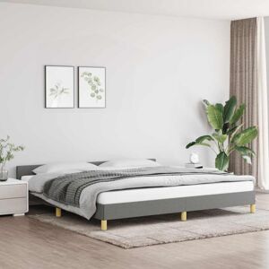 Bettgestell Ohne Matratze Dunkelgrau 200x200 Cm Stoff Vidaxl Bettgestell Ohne Matratze Dunkelgrau 200x200 Cm Stoff Vidaxl