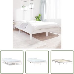 THE LIVING STORE Weiß King Size Bettgestell - Schlafzimmer Dekoration THE LIVING STORE Weiß King Size Bettgestell - Schlafzimmer Dekoration