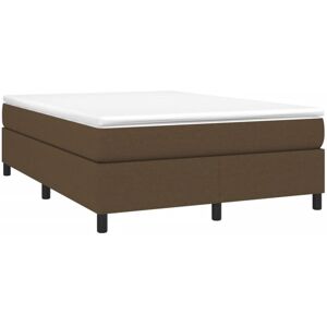 Boxspringbett Mit Matratze Dunkelbraun 140x200 Cm Stoff Vidaxl Boxspringbett Mit Matratze Dunkelbraun 140x200 Cm Stoff Vidaxl