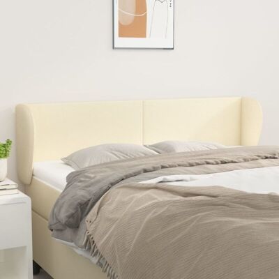 vidaXL Kopfteil mit Ohren Creme - Bettkopfteil - 147x23x78/88 cm in Kunstleder vidaXL Kopfteil mit Ohren Creme - Bettkopfteil - 147x23x78/88 cm in Kunstleder