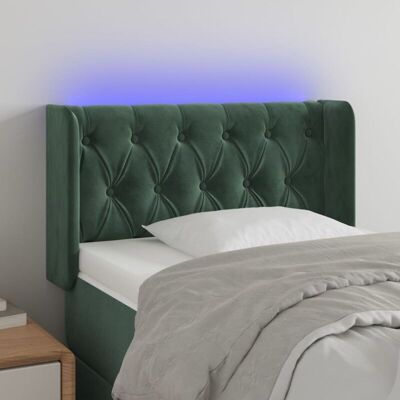 vidaXL Dunkelgrünes Samt LED-Kopfteil - Kopfteil vidaXL Dunkelgrünes Samt LED-Kopfteil - Kopfteil