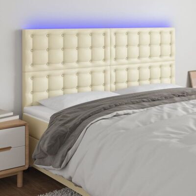 Vidaxl Kopfhaupt mit LED-Lichtern - Modernes Kopfteil - 200x5x118/128 cm Vidaxl Kopfhaupt mit LED-Lichtern - Modernes Kopfteil - 200x5x118/128 cm