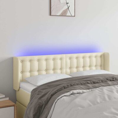 vidaXL Kopfteil mit LED-Lichtern - Modernes Bettdekor vidaXL Kopfteil mit LED-Lichtern - Modernes Bettdekor