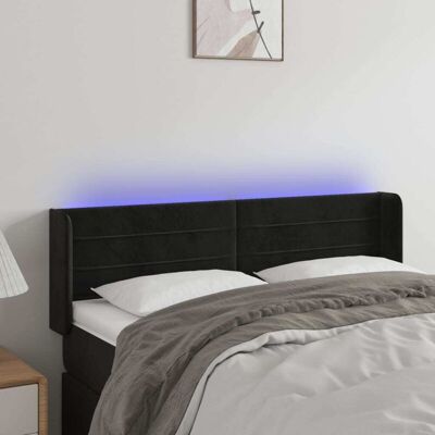 vidaXL Moderner Samt LED-Kopfteil - Bettzubehör vidaXL Moderner Samt LED-Kopfteil - Bettzubehör