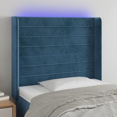 MAISONCHIC LED-Kopfhauptteil, Blau, 103x16x118/128cm - Kopfteil MAISONCHIC LED-Kopfhauptteil, Blau, 103x16x118/128cm - Kopfteil