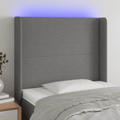 VIDAXL Maisonchic - LED-Kopfteile, Dunkelgrau, 83x16x118/128 cm VIDAXL Maisonchic - LED-Kopfteile, Dunkelgrau, 83x16x118/128 cm