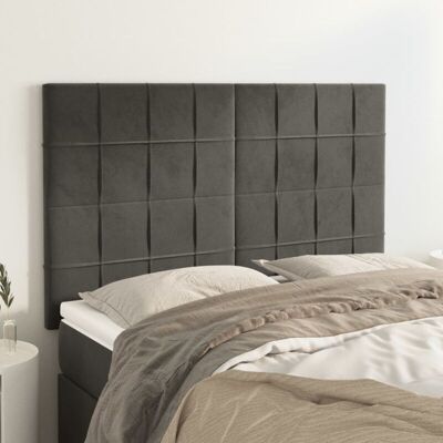 Kopfteile 4 Stk. Dunkelgrau 72x5x78/88 Cm Samt Vidaxl Kopfteile 4 Stk. Dunkelgrau 72x5x78/88 Cm Samt Vidaxl
