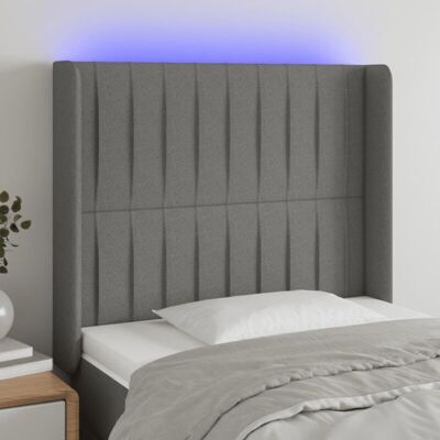 Maisonchic Modell 118/128 cm Dunkelgraues Kopfteil mit LED Maisonchic Modell 118/128 cm Dunkelgraues Kopfteil mit LED