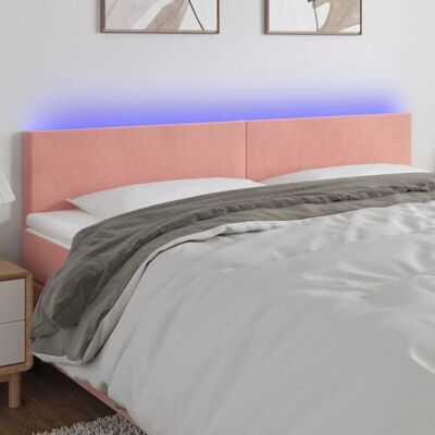 Maisonchic Pinkes Samt-LED-Kopfteil - Schlafzimmerdeko Maisonchic Pinkes Samt-LED-Kopfteil - Schlafzimmerdeko