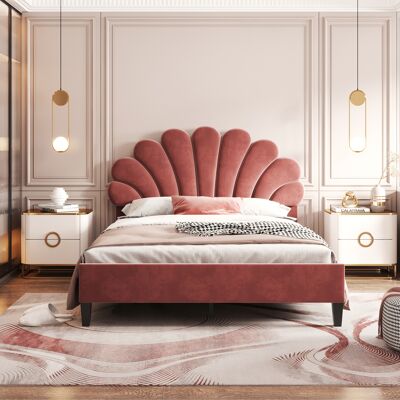 SANS MARQUE Polsterbett Doppelbett – 206x150x110,5 Cm – 32.5 Kg – Aus Gepolstert – Elegantes Design-gepolstert Mit – Solid Und Robust – Solid Und – 140x200 Cm SANS MARQUE Polsterbett Doppelbett – 206x150x110,5 Cm – 32.5 Kg – Aus Gepolstert – Elegantes Design-gepolstert Mit – Solid Und Robust – Solid Und – 140x200 Cm