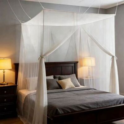 OEM Moskitonetz Für Ein 200x200x220 Cm Großes Bett, Doppelbett-moskitonetz, Rechteckiges Moskitonetz, Feines Und Strapazierfähiges Netzgewebe - Für Zuhause OEM Moskitonetz Für Ein 200x200x220 Cm Großes Bett, Doppelbett-moskitonetz, Rechteckiges Moskitonetz, Feines Und Strapazierfähiges Netzgewebe - Für Zuhause