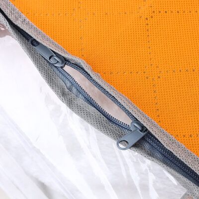 HEAT Faltbare Kleiderbox Mit Staubbeutel Für Unter Das Bett, Orange, Wasserdicht HEAT Faltbare Kleiderbox Mit Staubbeutel Für Unter Das Bett, Orange, Wasserdicht