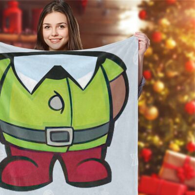 HEAT Weiche, Hautfreundliche Weihnachtsdecke Aus Polyester, Bedruckt, Festliche Dekoration Für Sofa Und Bett, 120 X 150 Cm / 47,24 X 59,06 Zoll HEAT Weiche, Hautfreundliche Weihnachtsdecke Aus Polyester, Bedruckt, Festliche Dekoration Für Sofa Und Bett, 120 X 150 Cm / 47,24 X 59,06 Zoll