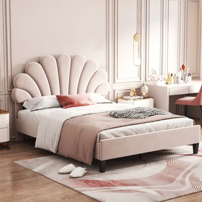SANS MARQUE Polsterbett Doppelbett – 206x150x110,5 Cm – 32.5 Kg – Aus Gepolstert – Elegantes Design-gepolstert Mit – Solid Und Robust – Solid Und Robust SANS MARQUE Polsterbett Doppelbett – 206x150x110,5 Cm – 32.5 Kg – Aus Gepolstert – Elegantes Design-gepolstert Mit – Solid Und Robust – Solid Und Robust