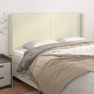 vidaXL Kopfteil mit Ohren Creme - Kopfteil mit Ohren vidaXL Kopfteil mit Ohren Creme - Kopfteil mit Ohren