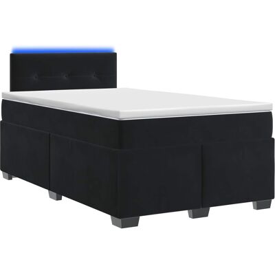 Boxspringbett Mit Matratze Und Led Schwarz 120 X 200 Cm Samt Vidaxl Boxspringbett Mit Matratze Und Led Schwarz 120 X 200 Cm Samt Vidaxl