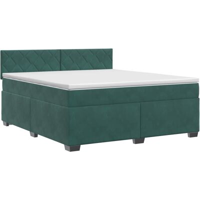 Boxspringbett Mit Matratze Dunkelgrün 140 X 190 Cm Samt Vidaxl Boxspringbett Mit Matratze Dunkelgrün 140 X 190 Cm Samt Vidaxl
