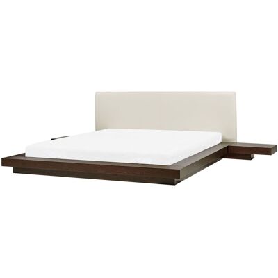 Beliani Bettgestell Dunkles Holz - Bettgestell Beliani Bettgestell Dunkles Holz - Bettgestell
