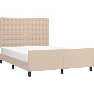 vidaXL Bettgestell mit Kopfteil - 140x200cm - Braun vidaXL Bettgestell mit Kopfteil - 140x200cm - Braun
