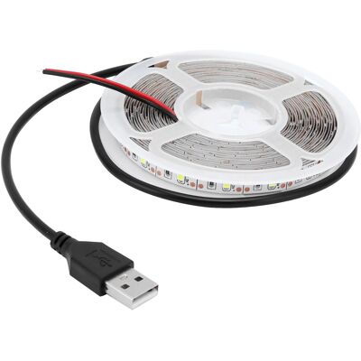 HEAT 5v Rgb-led-streifen, Flexibel, Usb-betrieben, Niederspannung, Lichtleiste Für Schlafzimmer, Bar, Ktv, Blau HEAT 5v Rgb-led-streifen, Flexibel, Usb-betrieben, Niederspannung, Lichtleiste Für Schlafzimmer, Bar, Ktv, Blau