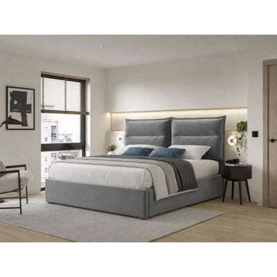 SANS MARQUE Hydraulisch Doppelbett Polsterbett 140x200cm,verstellbares Kopfteil, Bett Mit Lattenrost Aus Metallrahmen, Samt, Modernes Bettgestell Mit Stauraum, Großer Stauraum, Grau(ohne Matratze) SANS MARQUE Hydraulisch Doppelbett Polsterbett 140x200cm,verstellbares Kopfteil, Bett Mit Lattenrost Aus Metallrahmen, Samt, Modernes Bettgestell Mit Stauraum, Großer Stauraum, Grau(ohne Matratze)