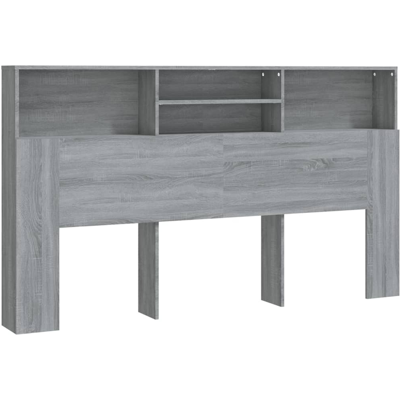 Kopfteil Mit Ablagen Grau Sonoma 180x19x103,5 Cm Vidaxl Kopfteil Mit Ablagen Grau Sonoma 180x19x103,5 Cm Vidaxl