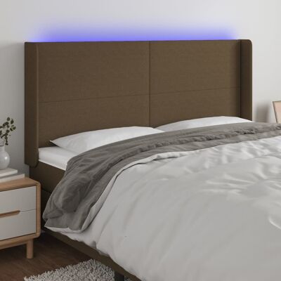 vidaXL LED-Kopfteil - Höhenverstellbar, Bunte Lichter, Dunkelbraun vidaXL LED-Kopfteil - Höhenverstellbar, Bunte Lichter, Dunkelbraun