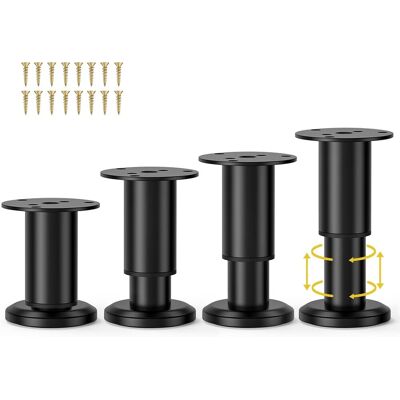 XISRENS Wlrrcwdttc 4 Stück Verstellbare Möbelfüße Aus Metall, 8–12 Cm, Verstellbare Schrankfüße Für Sofa/bett/sessel/couch/kommode/tisch, Robuste Ersatz-bettbeine Für Bettgestell/bettlatte XISRENS Wlrrcwdttc 4 Stück Verstellbare Möbelfüße Aus Metall, 8–12 Cm, Verstellbare Schrankfüße Für Sofa/bett/sessel/couch/kommode/tisch, Robuste Ersatz-bettbeine Für Bettgestell/bettlatte