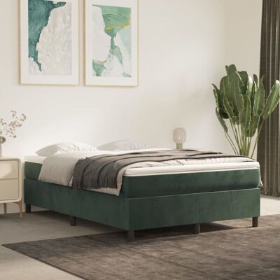 Maisonchic Dunkelgrünes Samtbetten mit Taschenfederkern - Bett Maisonchic Dunkelgrünes Samtbetten mit Taschenfederkern - Bett