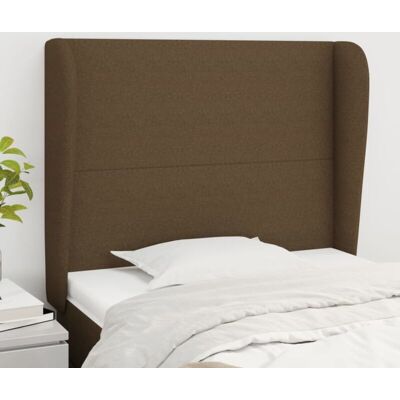 vidaXL Dunkelbraun Stoff-Kopfteil - 118/128 cm vidaXL Dunkelbraun Stoff-Kopfteil - 118/128 cm