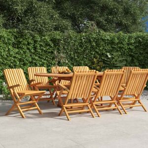 Vidaxl - Gartenstühle 8 Stk. Klappbar 61x67x90 Cm Massivholz Teak Vidaxl - Gartenstühle 8 Stk. Klappbar 61x67x90 Cm Massivholz Teak