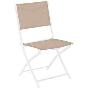 Hesperide - Set Mit 4 Klappbaren Gartenstühlen Modula Leinen & Weiß - Hespéride Hesperide - Set Mit 4 Klappbaren Gartenstühlen Modula Leinen & Weiß - Hespéride