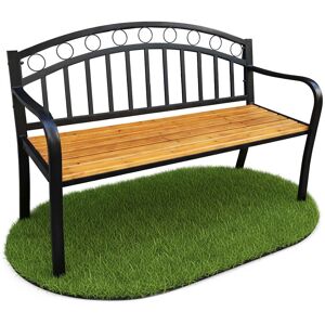 AKORD Gartenbank mit lackiertem Holz und Stahlbeinen - Gartenbank AKORD Gartenbank mit lackiertem Holz und Stahlbeinen - Gartenbank