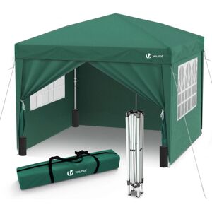 Pavillon 3x3m Mit 4 Seitenteilen & 4 Sandsäcke, Pop Up Faltpavillon, Faltbar Gartenzelt Partyzelt, Inkl. Tasche, Grün - Vounot Pavillon 3x3m Mit 4 Seitenteilen & 4 Sandsäcke, Pop Up Faltpavillon, Faltbar Gartenzelt Partyzelt, Inkl. Tasche, Grün - Vounot